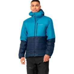 Piumino Norrona Falketind Thermo60 Hood M's Haiwaiian Surf indigo