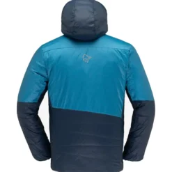 Piumino Norrona Falketind Thermo60 Hood M's Haiwaiian Surf indigo