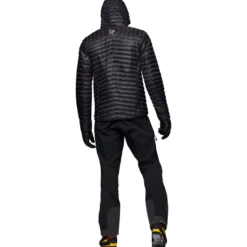 Piumino Norrona Trollveggen Down 800 Super Light Hood Caviar Black