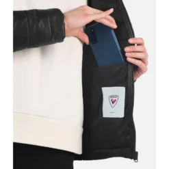 Piumino Rossignol W Rossi Light Hood Black