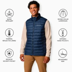 Piumino senza maniche Columbia Powder Lite II Vest Blue