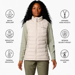 Piumino senza maniche Columbia Powder Lite II Vest W Dark Stone