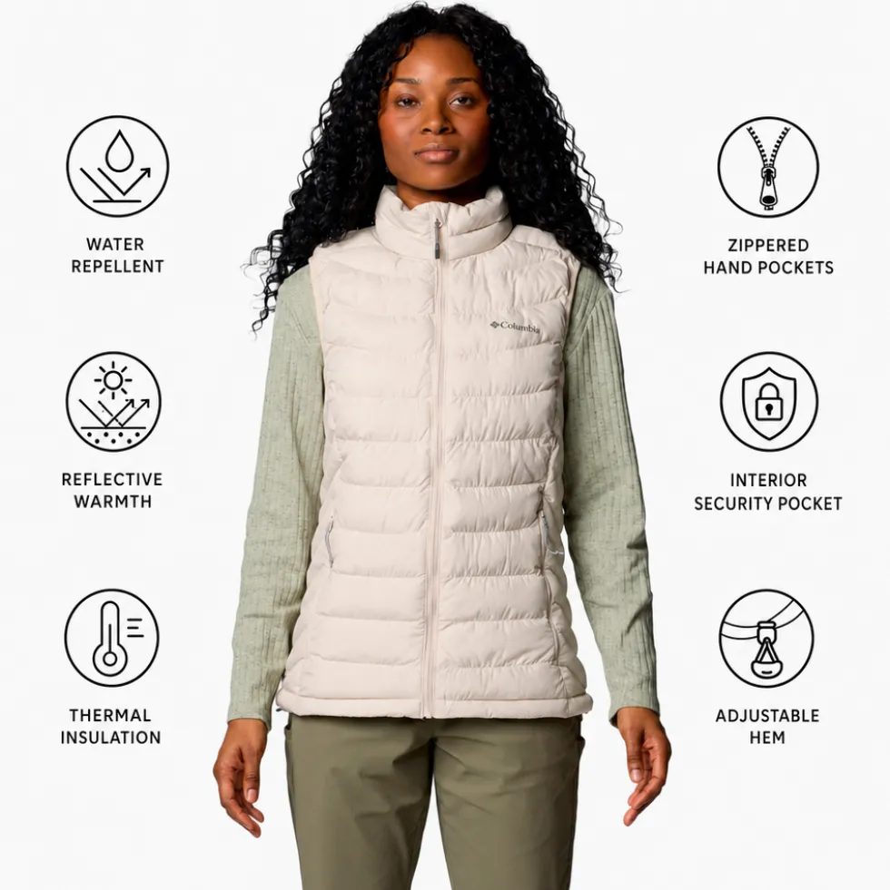 Piumino senza maniche Columbia Powder Lite II Vest W Dark Stone