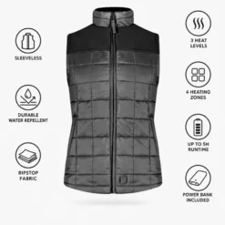 Piumino senza maniche Racer The District 2 Women Black