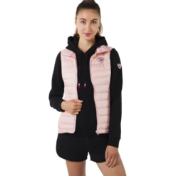 Piumino senza maniche Rossignol W Rossi Light Vest Power Pink