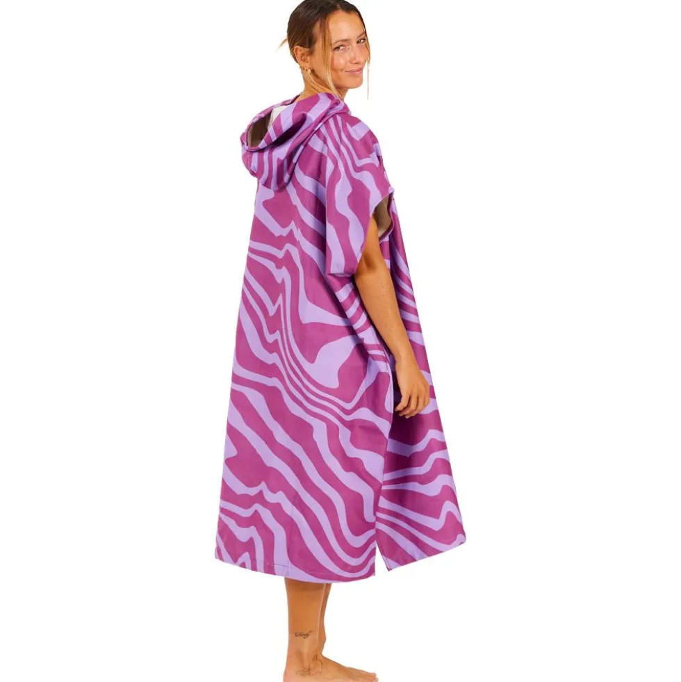 Poncho da bagno After Essentials Tech Pocket Series Poncho Crazy Waves