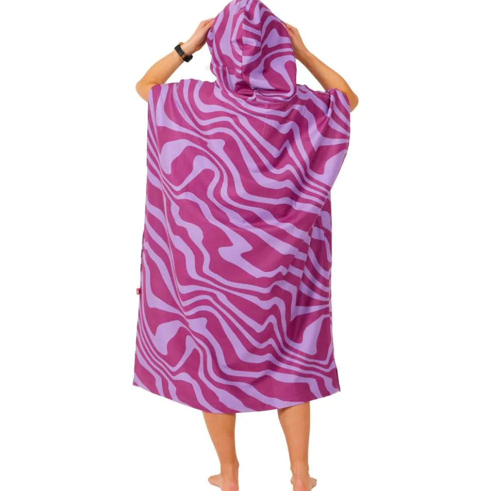 Poncho da bagno After Essentials Tech Pocket Series Poncho Crazy Waves