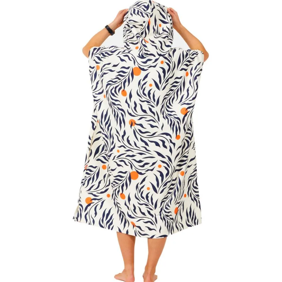 Poncho da bagno After Essentials Tech Pocket Series Poncho Feather Leaves