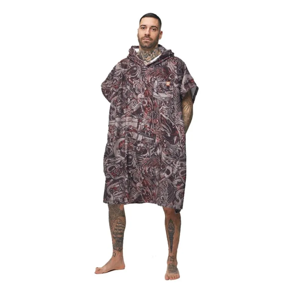 Poncho da bagno After Essentials Beach Poncho Nightmare Black