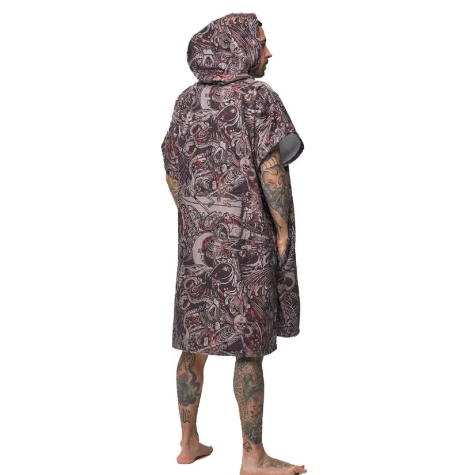 Poncho da bagno After Essentials Beach Poncho Nightmare Black