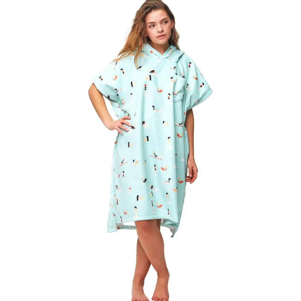 Poncho da bagno After Essentials Beach Poncho Madrague Light Blue