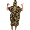 Poncho da bagno All-In Classic Jacquard - Zebra / Black