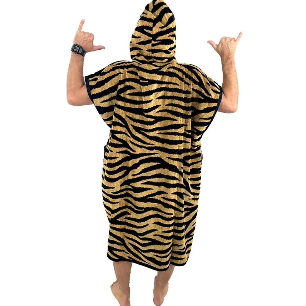 Poncho da bagno All-In Classic Jacquard - Zebra / Black