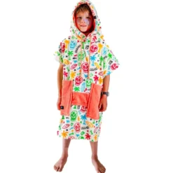 Poncho da bagno All-In Junior Crew Ponchos Skully
