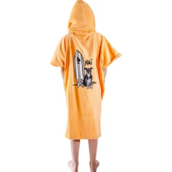 Poncho da bagno All-In Junior Crew Ponchos Kai Surf Apricot