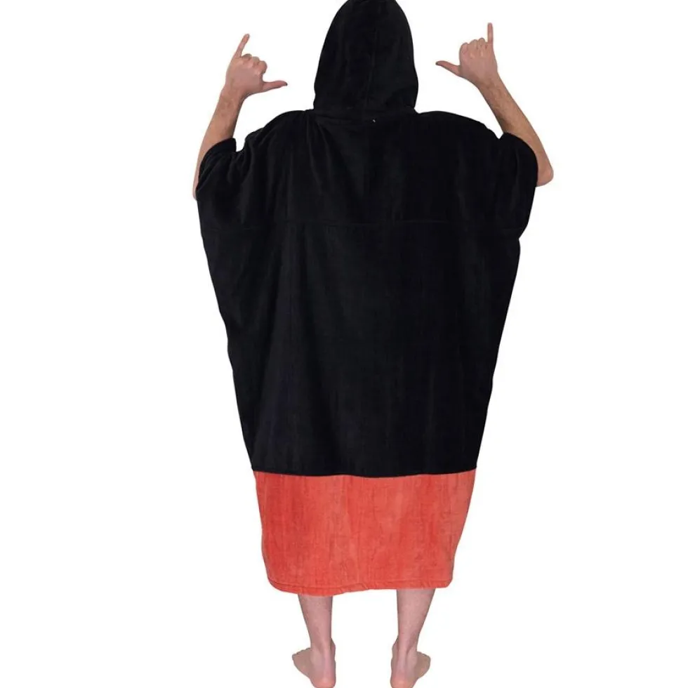 Poncho da bagno All-In V-Poncho Flash Black Argile