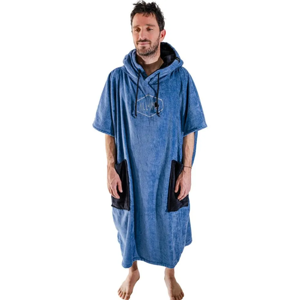 Poncho da bagno All-In V-Poncho Flash Big Blue