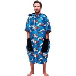 Poncho da bagno All-In V-Poncho Men Beach Crew Nippon Waves