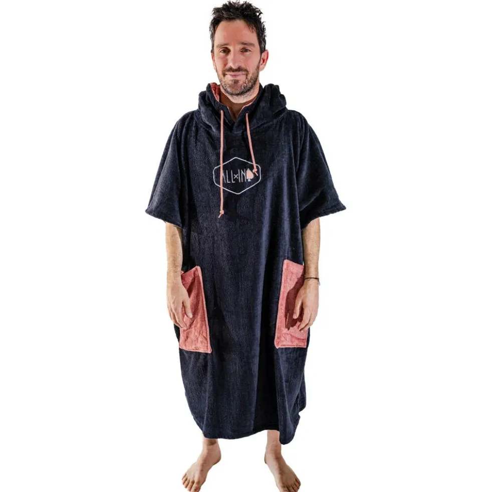 Poncho da bagno All-In V-Poncho Flash Black Terra