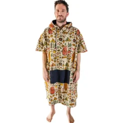 Poncho da bagno All-In V-Poncho Men Beach Crew Surf Camp