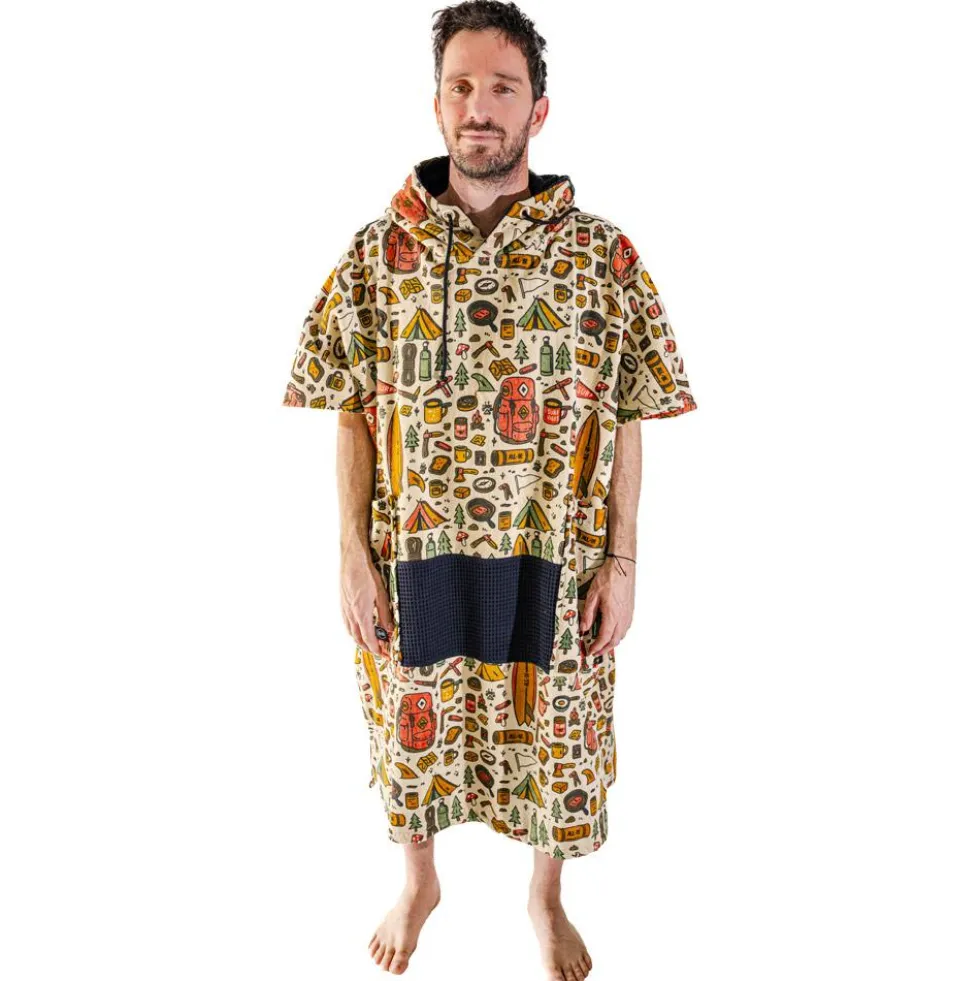 Poncho da bagno All-In V-Poncho Men Beach Crew Surf Camp