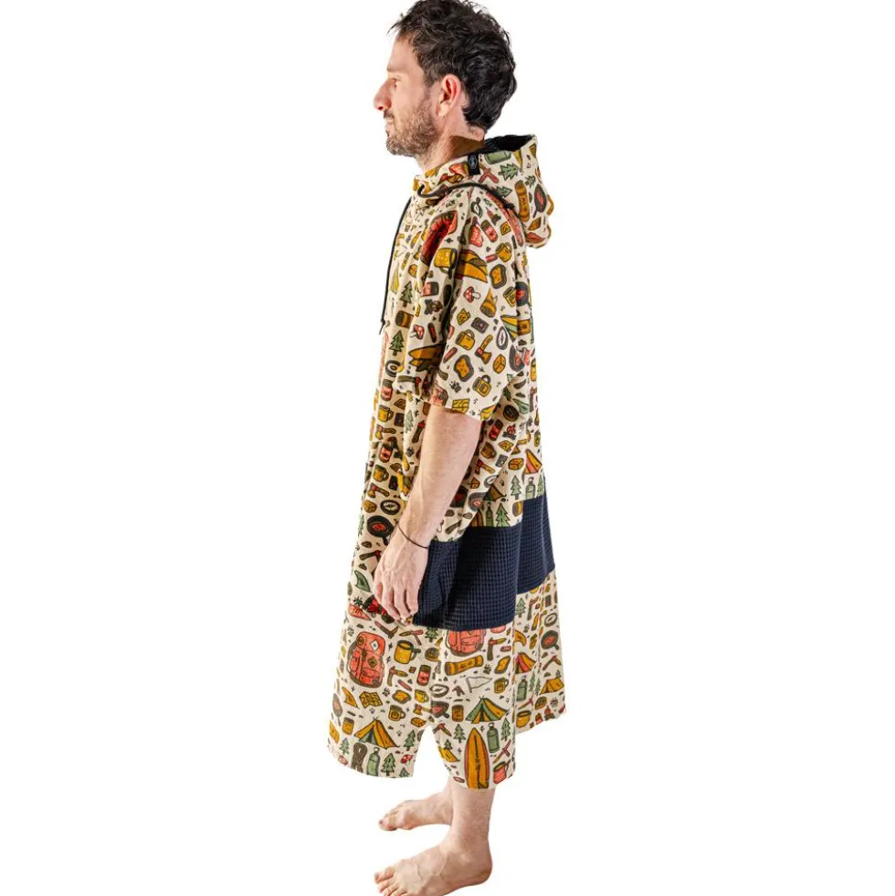 Poncho da bagno All-In V-Poncho Men Beach Crew Surf Camp