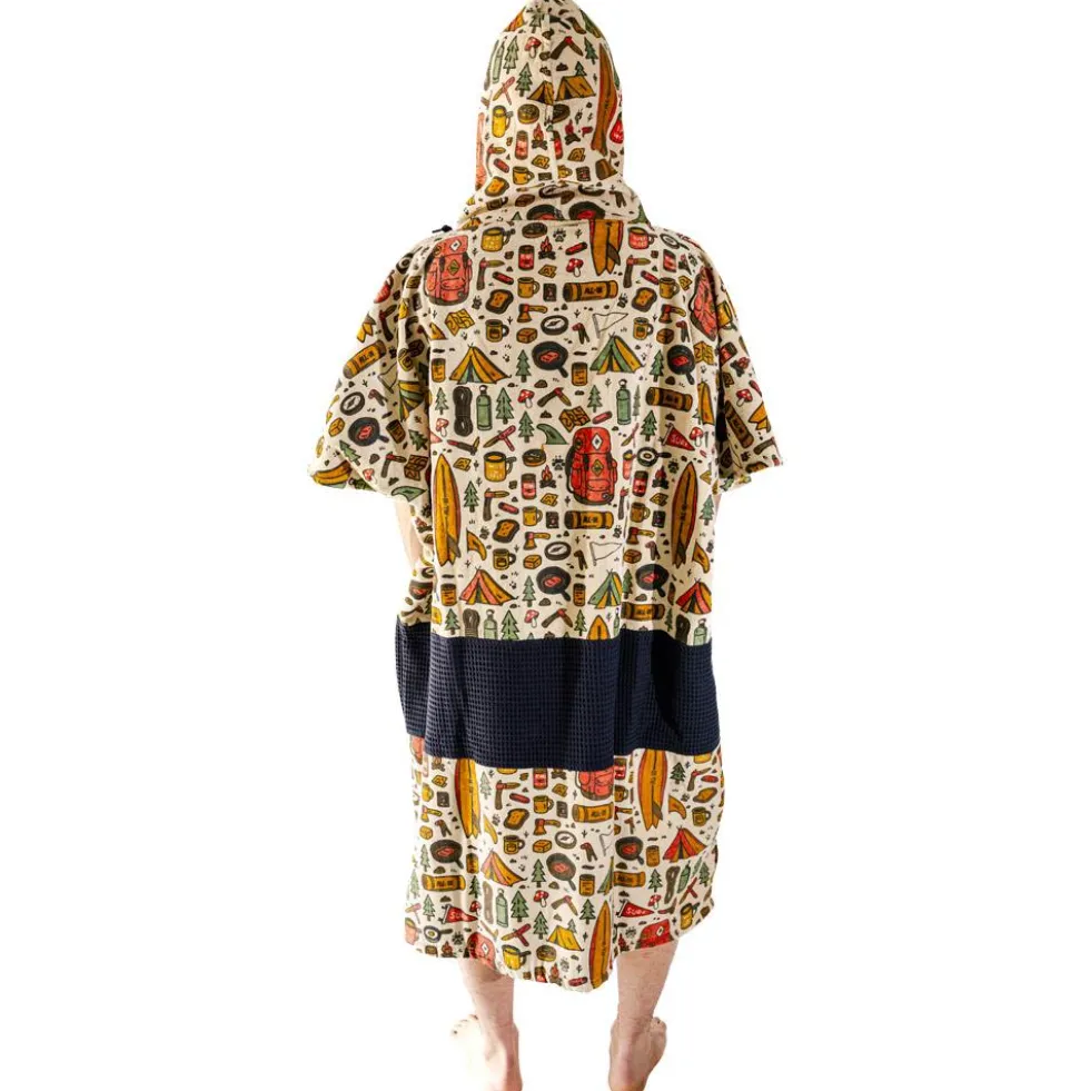Poncho da bagno All-In V-Poncho Men Beach Crew Surf Camp