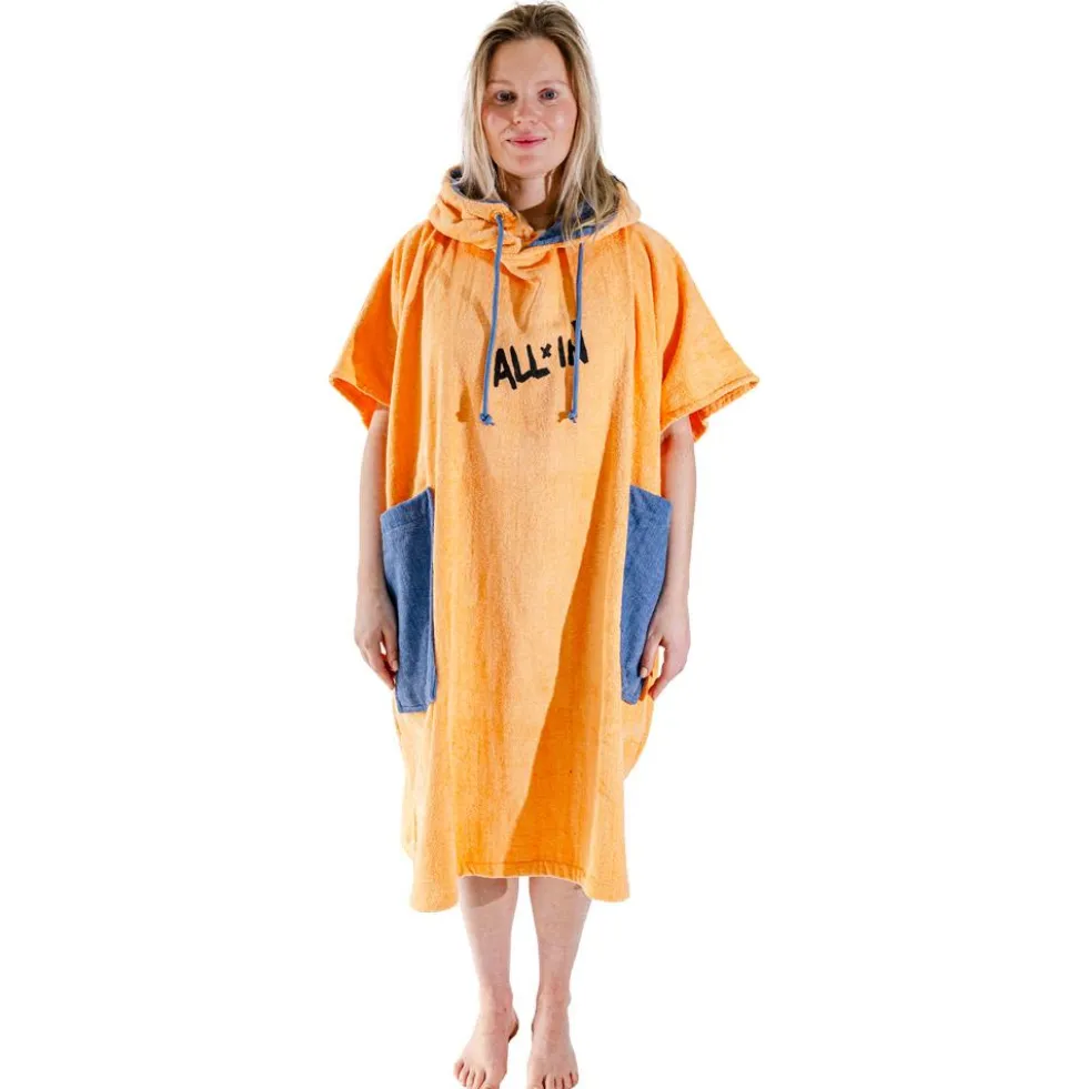 Poncho da bagno All-In Women V Poncho Kai Surf Apricot