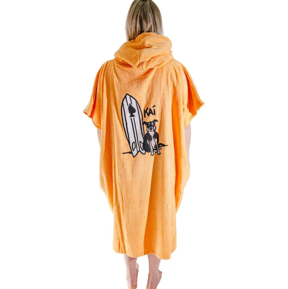 Poncho da bagno All-In Women V Poncho Kai Surf Apricot