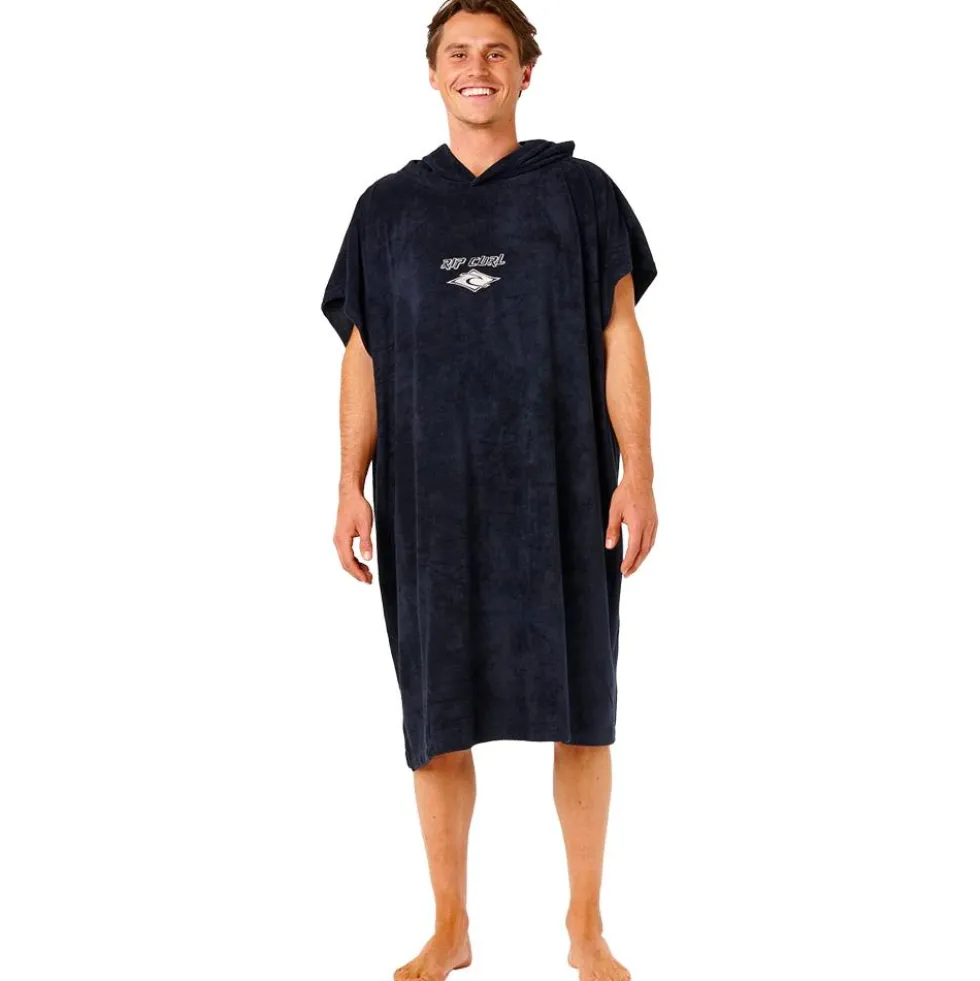 Poncho da bagno Rip Curl Classic Surf Hooded Towel Women Black Off White