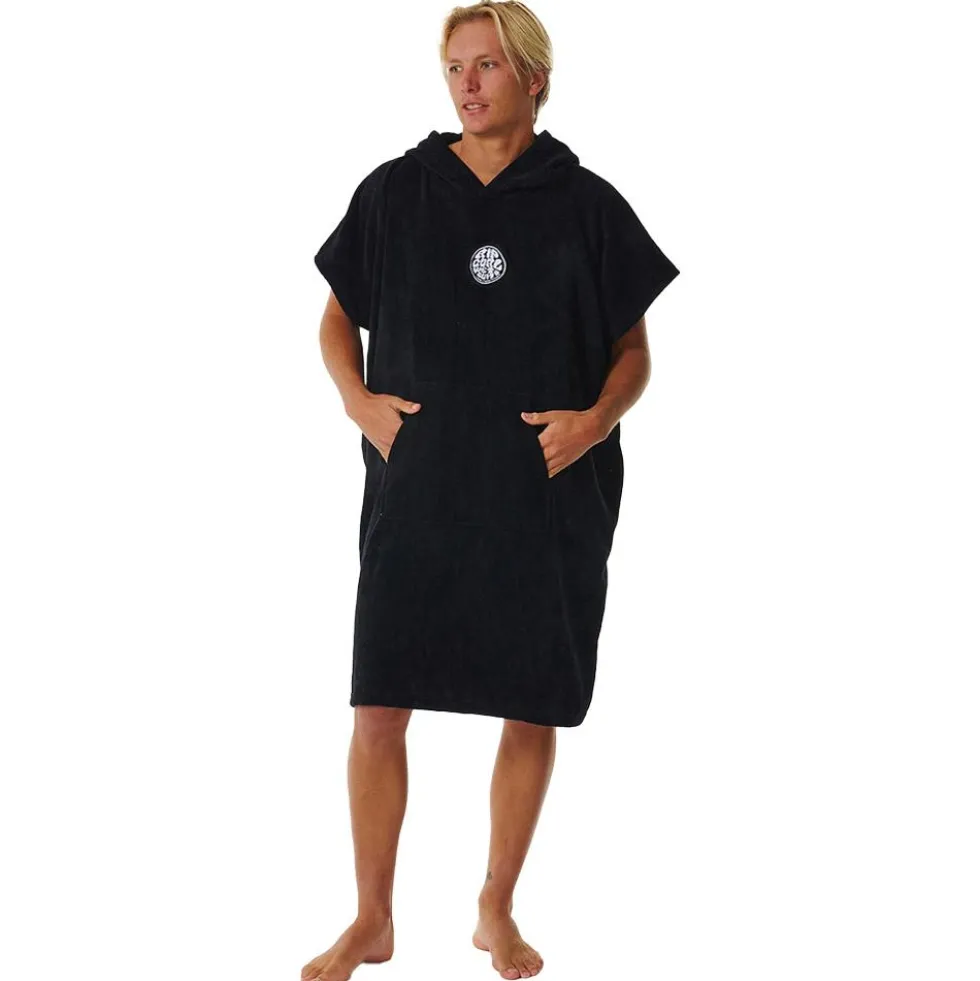 Poncho da bagno Rip Curl Logo Hooded Towel Black