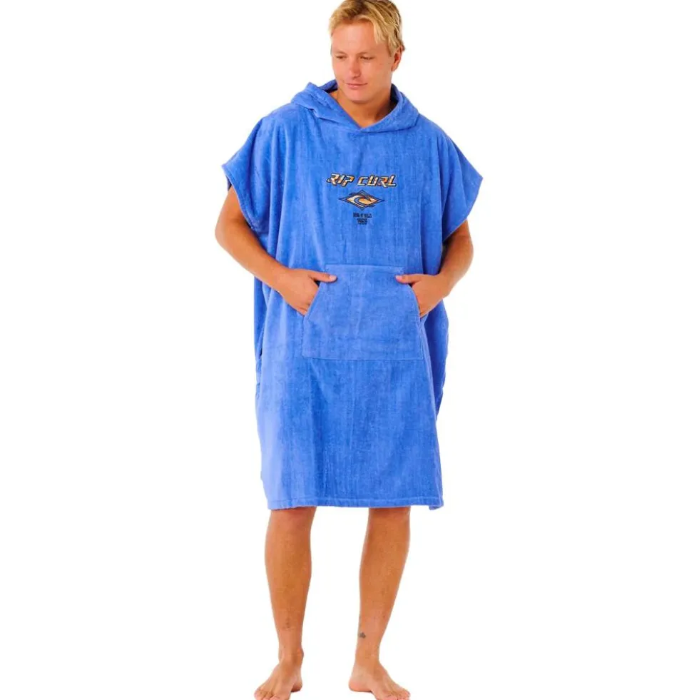 Poncho da bagno Rip Curl Logo Hooded Towel Blue Haze