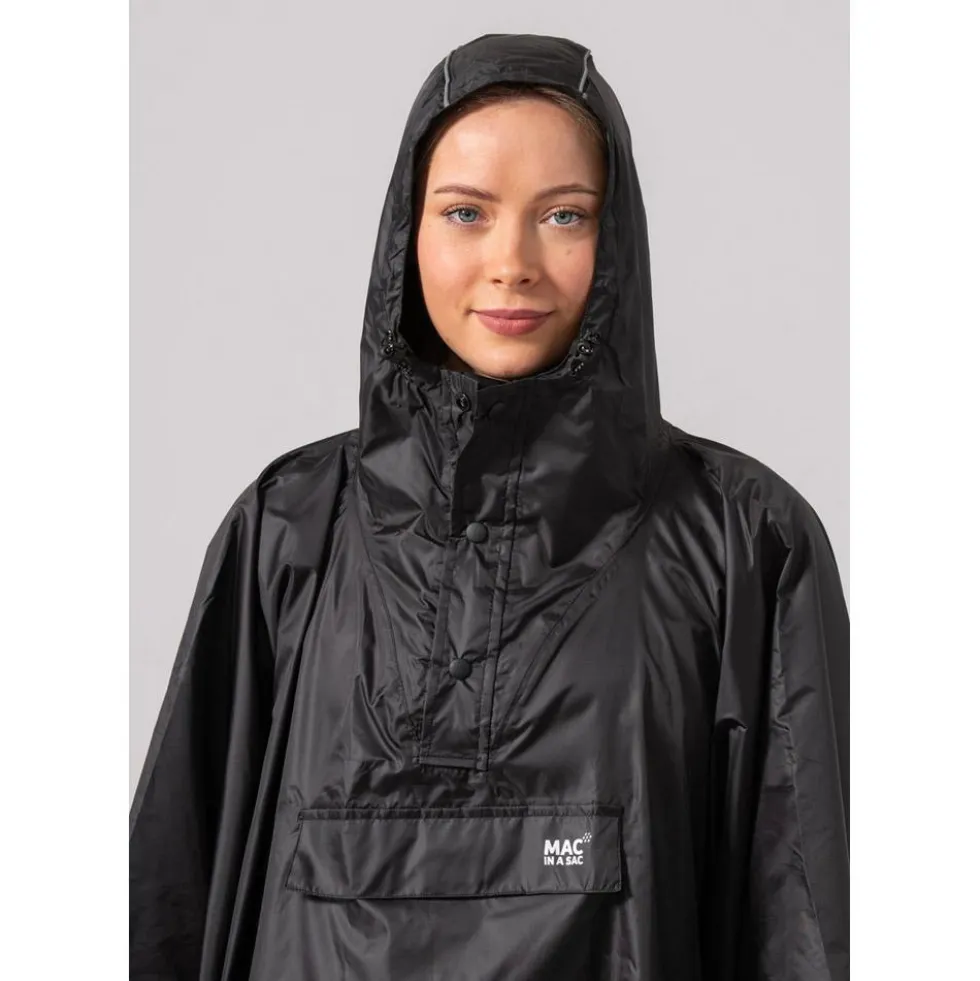 Poncho da pioggia MAC IN A SAC Mias Poncho Black