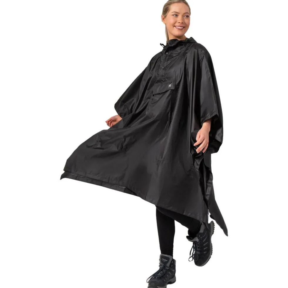 Poncho da pioggia MAC IN A SAC Mias Poncho Black