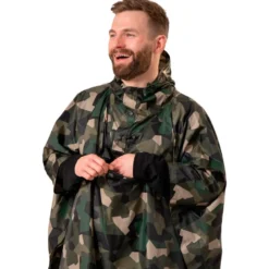 Poncho da pioggia MAC IN A SAC Mias Poncho Green Camo