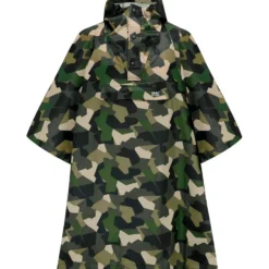 Poncho da pioggia MAC IN A SAC Mias Poncho Green Camo