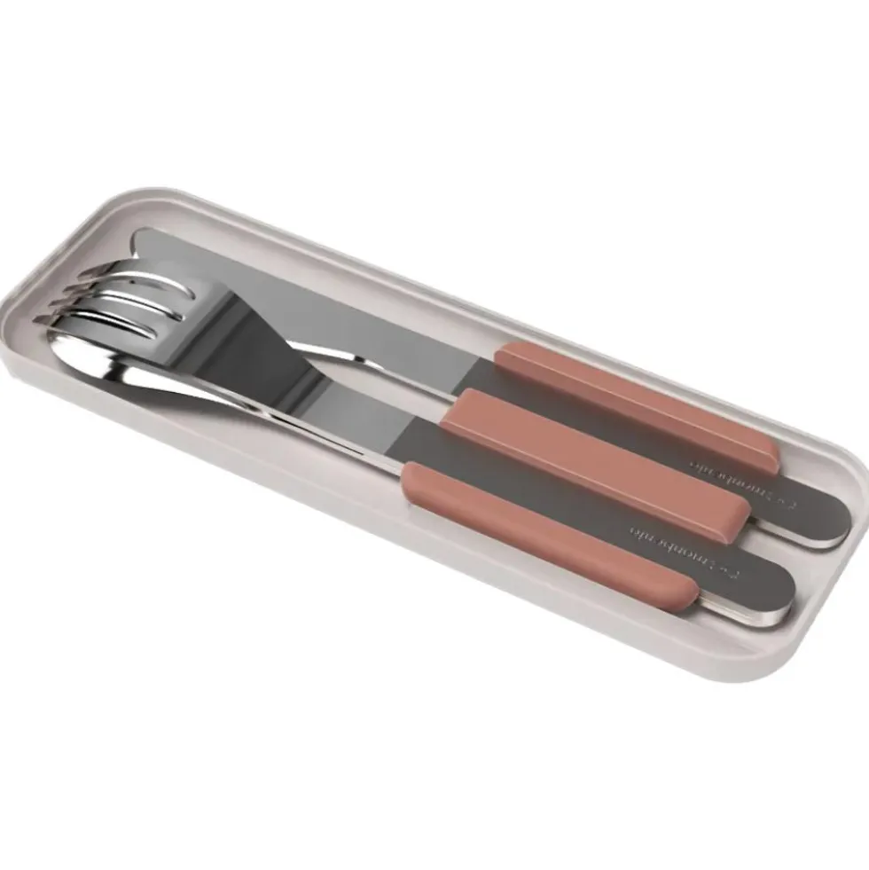 Posate monbento Slim Box Pink Moka