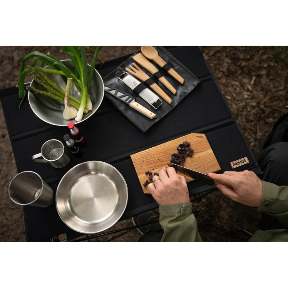 Posate Primus Campfire Prep Set Black Brown