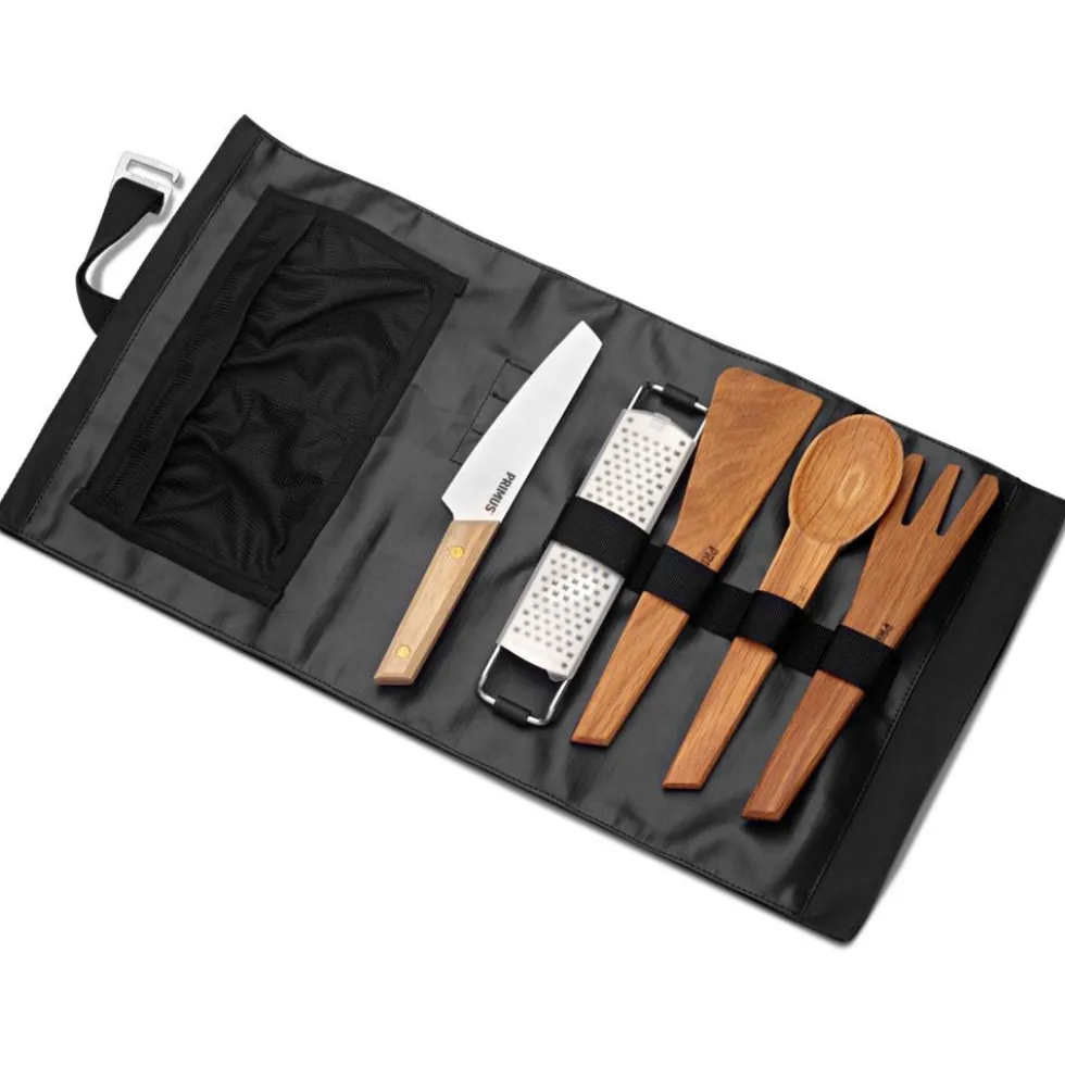 Posate Primus Campfire Prep Set Black Brown