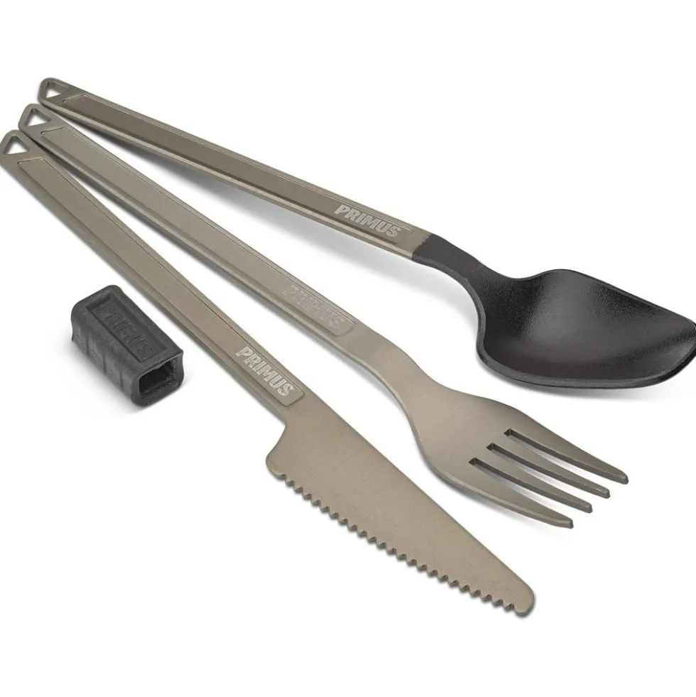 Posate Primus Trek Cutlery Set Aluminium Black Dark Grey