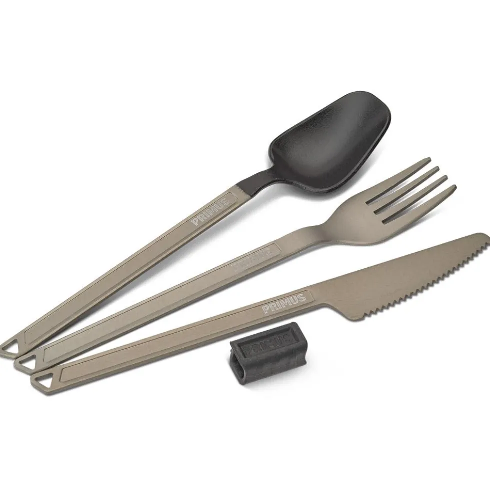 Posate Primus Trek Cutlery Set Aluminium Black Dark Grey
