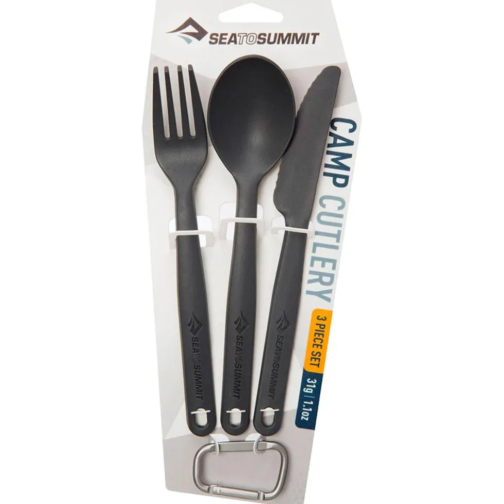 Posate Sea To Summit Camp Cutlery Set Charcoal
