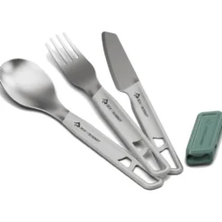 Posate Sea To Summit Detour Stainless Steel Cutlery Set 3 Grey
