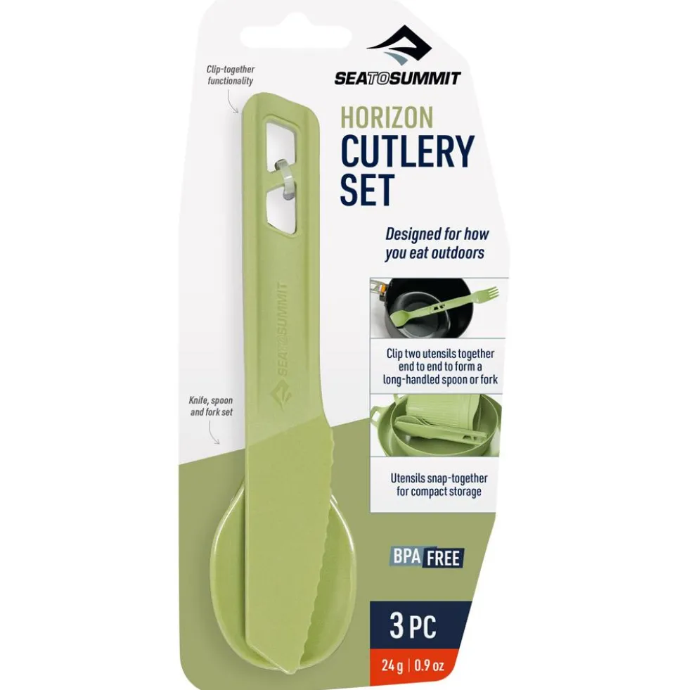 Posate Sea To Summit Horizon Cutlery Set 3P Tarragon