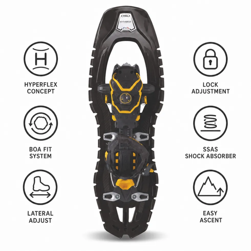 Racchette da neve TSL Symbioz Hyperflex Adjust Titan Black