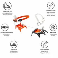 Ramponi Petzl Irvis Hybrid Leverlock Universel