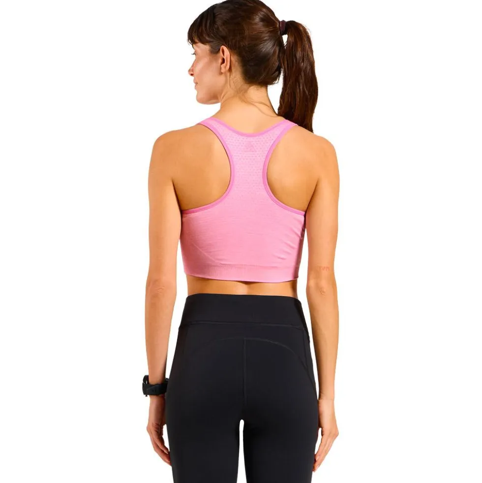 Reggiseni sportivi Odlo Seamless Medium Padded Sport Brassière Hyper Pink Melange