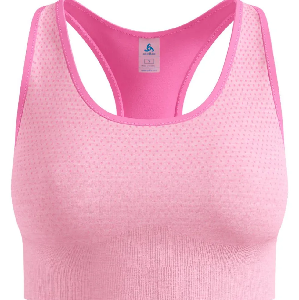 Reggiseni sportivi Odlo Seamless Medium Padded Sport Brassière Hyper Pink Melange