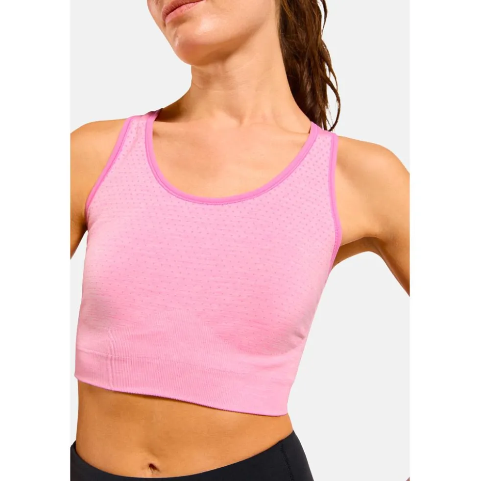 Reggiseni sportivi Odlo Seamless Medium Padded Sport Brassière Hyper Pink Melange