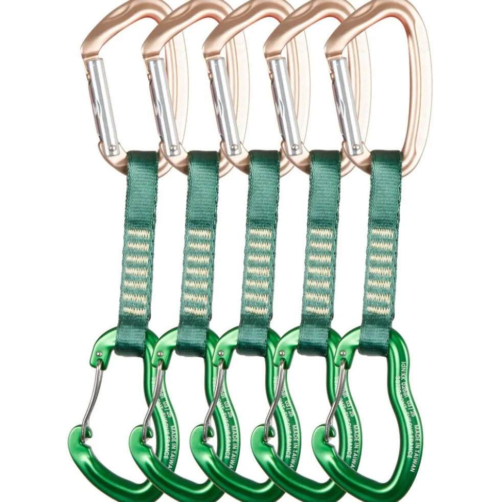 Rinvii Beal Zest Quickdraw 11cm (Pack of 5) Matt Green